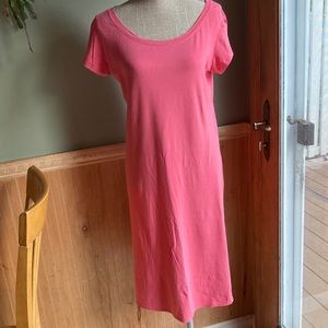 Eileen Fisher peach tee shirt dress